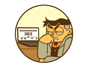Suara Nyaring Haryadhi, Sentil Konsorsium 303 Lewat Komik Strip Suara Nyaring Haryadhi, Sentil Konsorsium 303 Lewat Komik Strip
