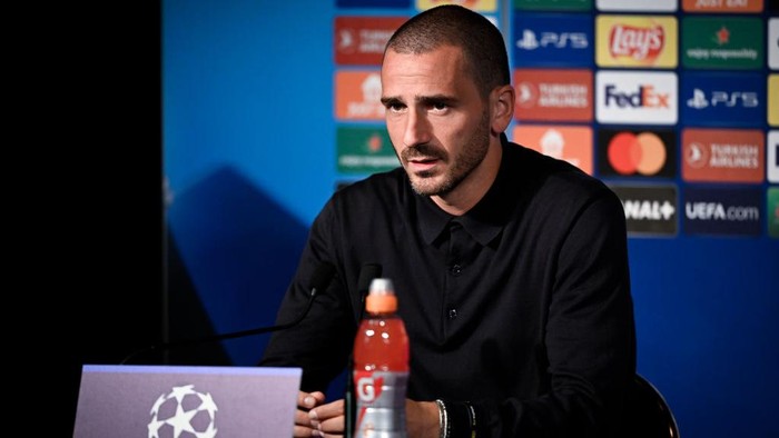 PARIS, FRANCE - SEPTEMBER 05: Leonardo Bonucci of Juventus during a UEFA Champions League press conference on September 5, 2022 in Paris, France. (Photo by Daniele Badolato - Juventus FC/Juventus FC via Getty Images)
