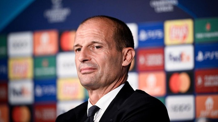 PARIS, FRANCE - SEPTEMBER 05: Massimiliano Allegri of Juventus during a UEFA Champions League press conference on September 5, 2022 in Paris, France. (Photo by Daniele Badolato - Juventus FC/Juventus FC via Getty Images)