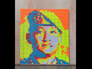Cerita Badar, Atlet Rubik yang Bikin Lukisan Mosaic Rubik Brigadir J