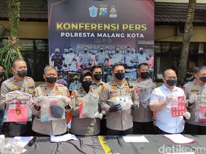 Sabu 1,2 Kg-Ganja 1,9 Kg Disita Saat Operasi Tumpas Semeru di Kota Malang
