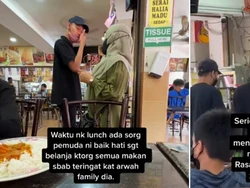 Bikin Haru! Gegara Ingat Keluarga, Netizen Ini Traktir Makan Orang Tak Dikenal