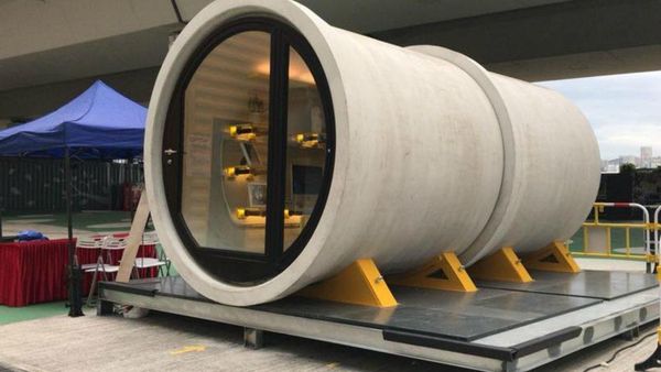 Unik Banget Nih, Ada Rumah dari Pipa Beton Doraemon