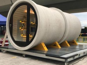 Unik Banget Nih, Ada Rumah dari Pipa Beton Doraemon