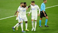 Real Madrid punya empat pemain dengan klausul selangit itu. Mereka adalah Vinicius Jr, Karim Benzema, Rodrygo, dan Federico Valverde (Getty Images)