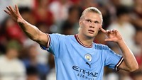 Erling Haaland ada di nomor kedua, dengan gaji 375 ribu Pounds atau setara Rp 6,5 miliar per pekan. Angka yang dirasa pantas buat Haaland (Getty Images)