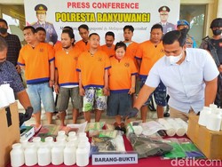40 Pengedar Narkoba di Banyuwangi Diamankan