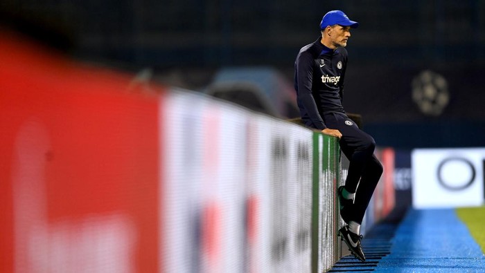 ZAGREB, CROATIA - SEPTEMBER 05: Thomas Tuchel of Chelsea during a training session ahead of their UEFA Champions League group E match against Dinamo Zagreb at Stadion Maksimir on September 5, 2022 in Zagreb, Croatia. (Photo by Darren Walsh/Chelsea FC via Getty Images)