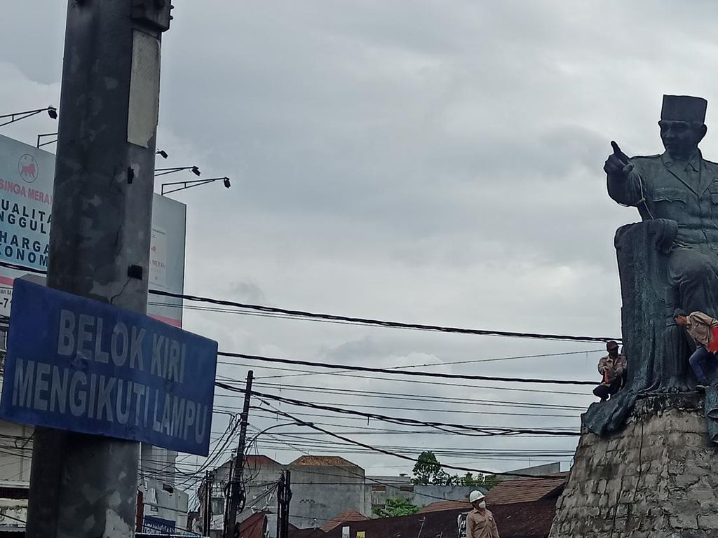 Patung Bung Karno Dipindah ke Taman Kota Tabanan Besok Malam