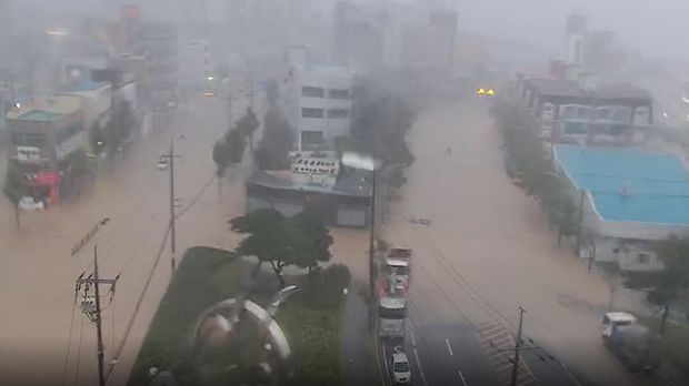 Topan Hinnamnor di Korea Selatan