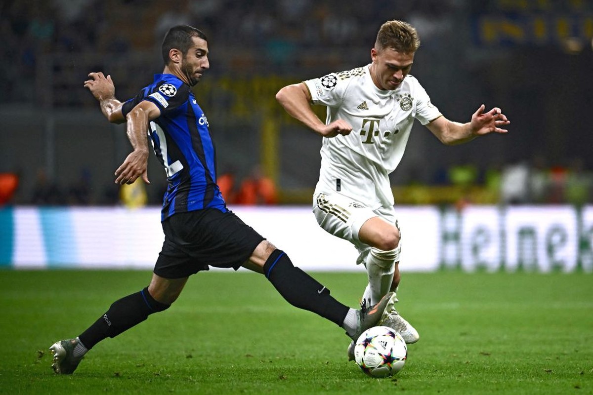 Pertemuan terakhir Inter Milan melawan Bayern Munich di fase grup Liga Champions 2022/2023. (Foto: Marco Bertorello/AFP/Getty Images)