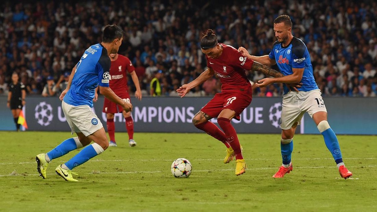 Duel Napoli Vs Liverpool di Naples. Foto: John Powell/Liverpool FC via Getty Images