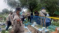 Suasana Lokasi Ekshumasi Makam Santri Gontor yang Tewas Dianiaya