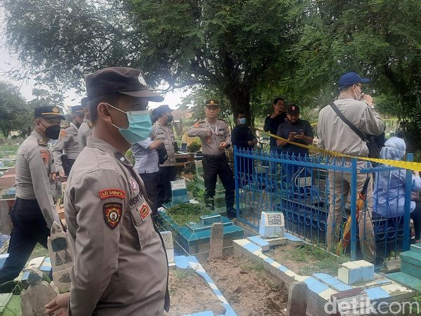 Suasana Lokasi Ekshumasi Makam Santri Gontor yang Tewas Dianiaya