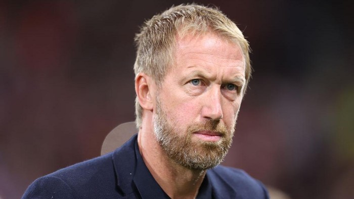 LONDON, ENGLAND - AUGUST 30: Graham Potter, manager of Brighton and Hove Albion during the Premier League match between Fulham FC and Brighton & Hove Albion at Craven Cottage on August 30, 2022 in London, United Kingdom. (Photo by Jacques Feeney/Offside/Offside via Getty Images)