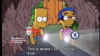 Chelsea dan Liverpool bisa berbagi kesedihan di goa ini. Foto: dok. Twitter