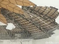 Plafon Masjid Tanjak Batam Ambruk, Tak Ada Korban Jiwa