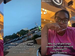 Miris! Wanita Ini Tak Dilayani di Restoran karena Datang Sendiri