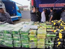 BNN Musnahkan 466 Kg Sabu dan Ganja Bukti Kasus Narkoba