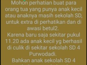 Geger Pesan Berantai soal Penculikan Anak SD di Grobogan, Polisi: Hoax! Geger Pesan Berantai soal Penculikan Anak SD di Grobogan, Polisi: Hoax!