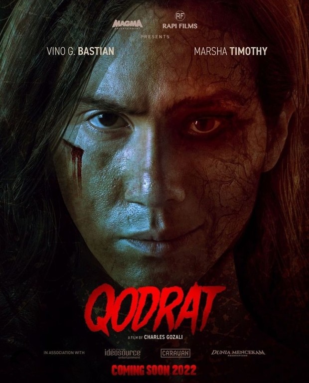 Vini G Bastian bersama istrinya Marsha Timothy, harus menghadapi beragam teror di film Qodrat.