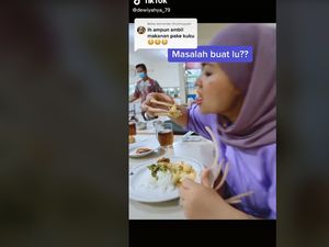 Viral di TikTok Makan Pakai Kuku Panjang, Ditonton 32 Juta Kali!