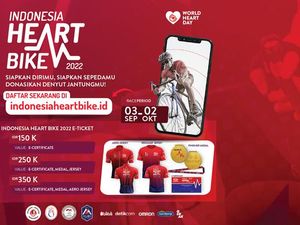 Gowes di Indonesia Heart Bike 2022, Bisa Donasi Pakai Denyut Jantung