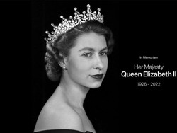 Foto Jumbo Ratu Elizabeth II Ambil Alih Situs Apple