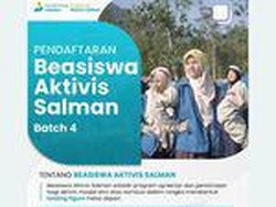 Beasiswa Aktivis Salman Dibuka untuk Mahasiswa D3/S1, Ini Syaratnya