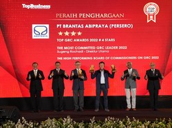 Brantas Abipraya Raih 3 Penghargaan di Ajang TOP GRC Award 2022