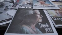 Wafatnya Ratu Elizabeth II Jadi Cover Koran di Inggris, Lihat Nih
