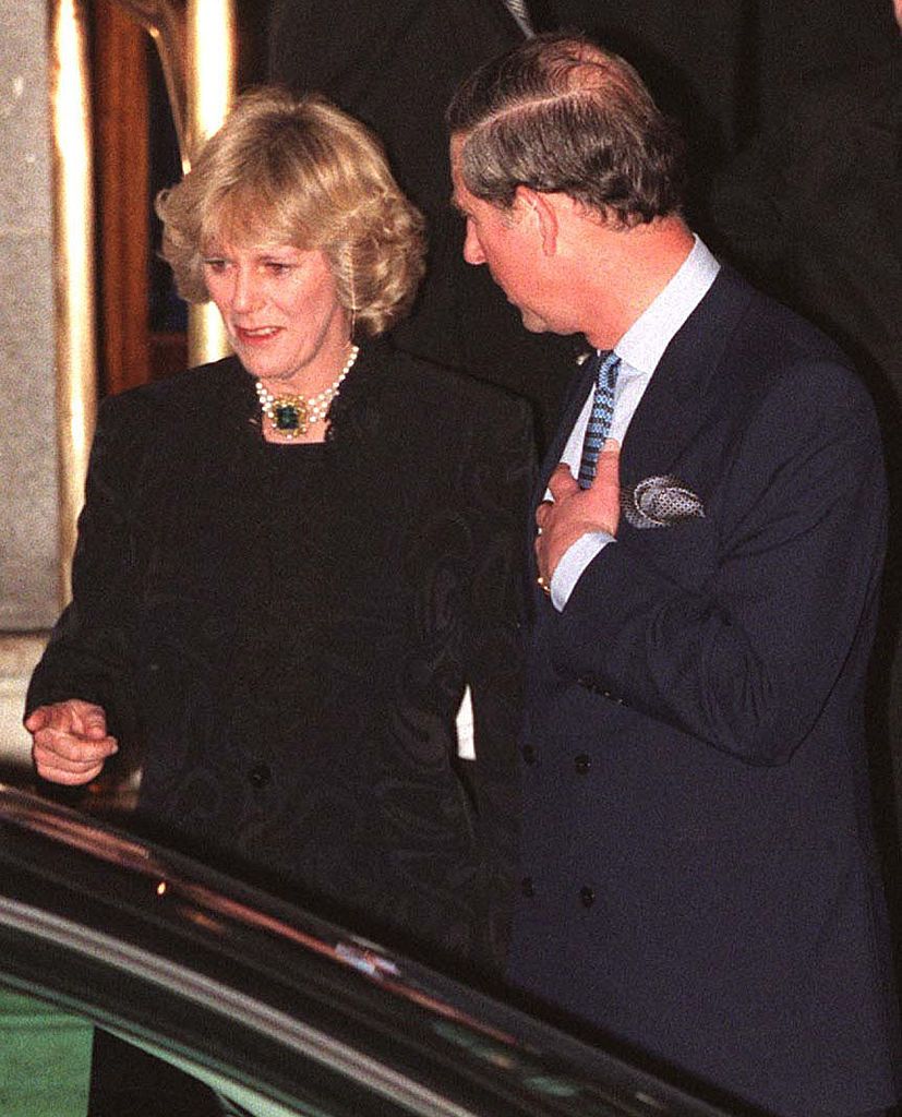 Camilla Parker Bowles Camilla Parker Bowles and Prince Charles walk out of the Ritz January 28, 1999. More than 100 photographers took up positions outside London's Ritz hotel for the most elusive shot of all -- Prince Charles together with his long-time lover Camilla Parker Bowles. (photo by UK Press)