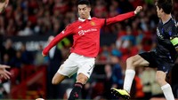 CR7 lepaskan empat tembakan, tapi rinciannya, dua melebar dan dua diblok (Getty Images)