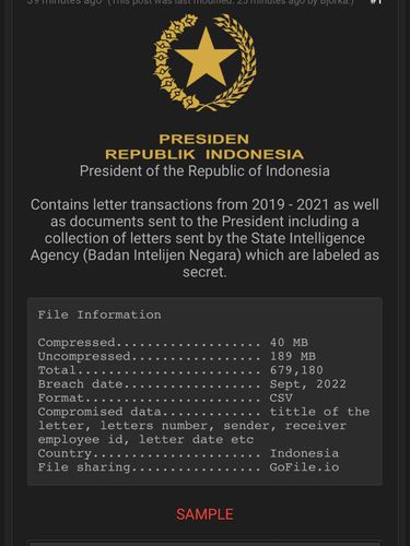 Dugaan Kebocoran Dokumen Presiden Jokowi