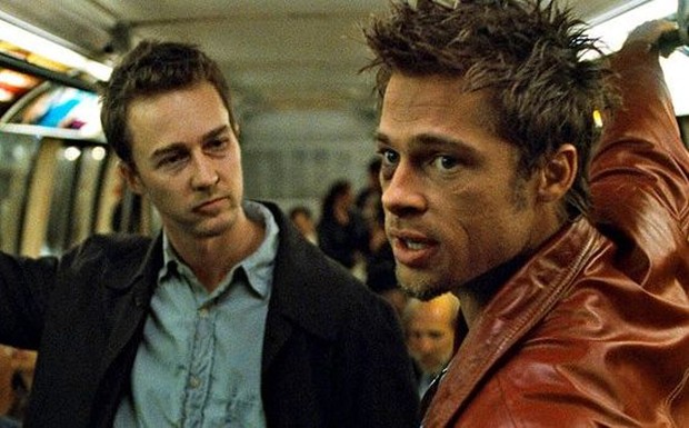 ilustrasi film fight club yang dibintangi Brad Pitt