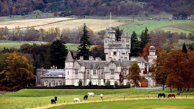 The Queen's Balmoral Castle home, set in Scottish moorland which Her Majesty wants to transform from a bleak glen into a beautiful woodland landscape.   (Photo by Chris Bacon - PA Images/PA Images via Getty Images)