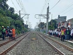 Tiba-tiba Lompat ke Tengah Rel, Pria di Jakbar Tewas Tertabrak KRL