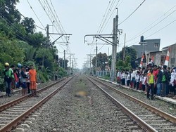 Tiba-tiba Lompat ke Tengah Rel, Pria di Jakbar Tewas Tertabrak KRL