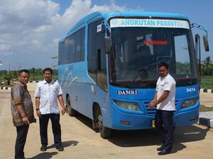 Damri Mulai Uji Coba Koneksi Antarmoda Rute Daya Makassar-Stasiun KA Maros Damri Mulai Uji Coba Koneksi Antarmoda Rute Daya Makassar-Stasiun KA Maros