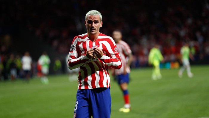 MADRID, SPAIN - SEPTEMBER 07: Antoine Griezmann of Atletico de Madrid celebrates a goal during the UEFA Champions League, Group B, football match played between Atletico de Madrid and FC Porto at Civitas Metropolitano on September 07, 2022 in Madrid, Spain. (Photo By Oscar J. Barroso/Europa Press via Getty Images)