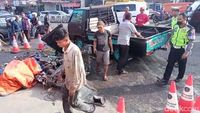 TKP Bus Pariwisata Tabrak 4 Mobil Tewaskan 6 Orang di Wonosobo