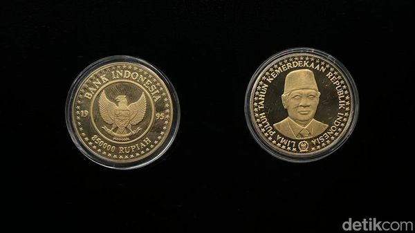 Langka Nih! Penampakan Uang Koin Rp 850.000 Bergambar Soeharto
