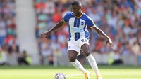 Ketiga adalah gelandang tengah Brighton, Moises Caicedo. Pemain asal Ekuador itu masih berusia 21 tahun dan dinilai punya potensi (Getty Images)