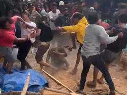 Viral Tawuran Remaja saat Acara Dangdut Khitanan di Tuban