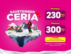 September Ceria! Trans Snow Bintaro Kasih Promo Extra 1 Jam Main Salju