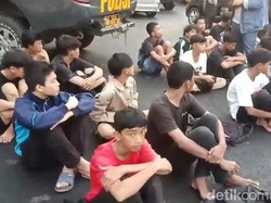 Hendak Tawuran, 46 Anggota Geng Motor di Bandar Lampung Ditangkap