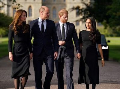 Foto-foto Momen Langka William-Kate dan Harry-Meghan Tampil Bareng