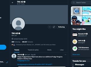 Dibanjiri Gambar Penguin, Akun Twitter TNI AD Diduga Diretas!