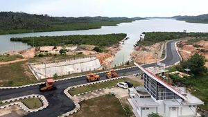 Melihat Bendungan Sei Gong Batam dari Udara