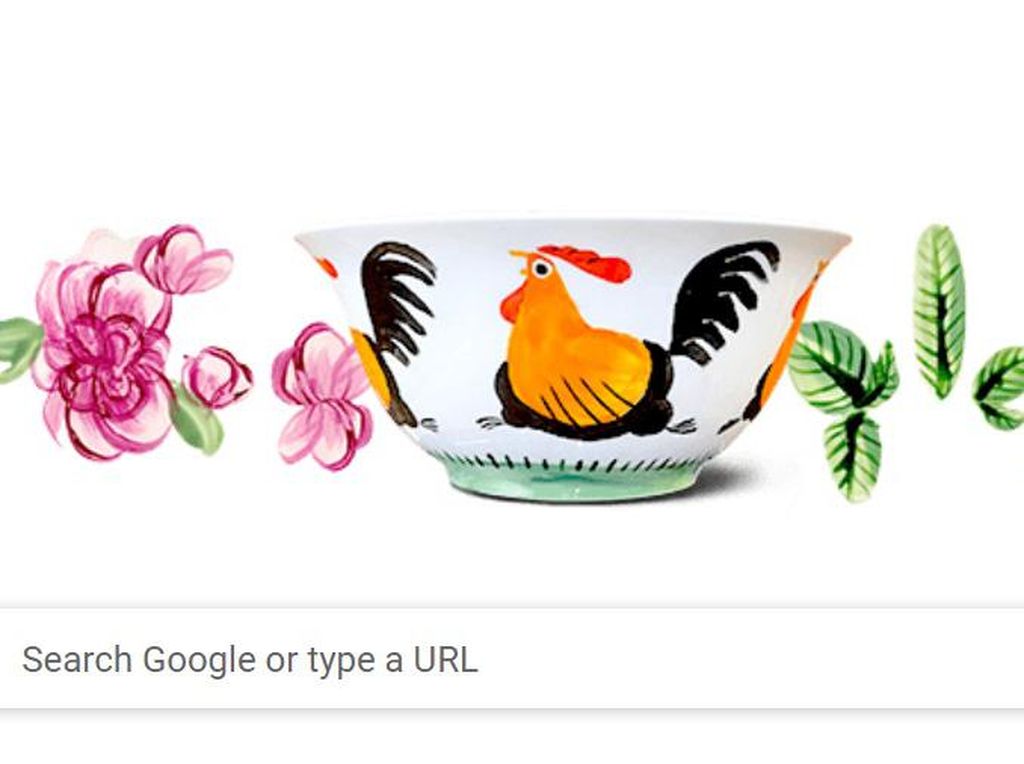 Sejarah Mangkuk Ayam Jago yang Mejeng di Google Doodle Hari Ini